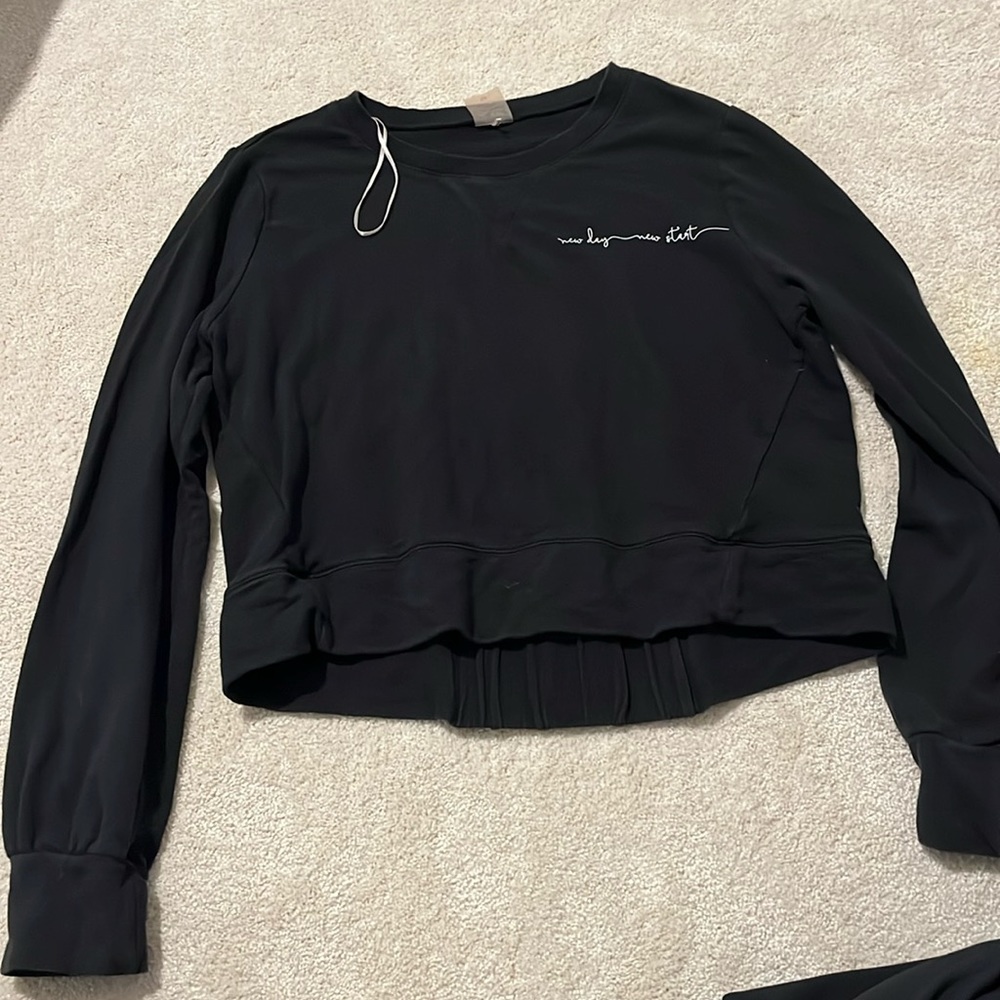 Calia cropped crewneck sweatshirt